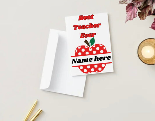 Custom Teacher appreciation