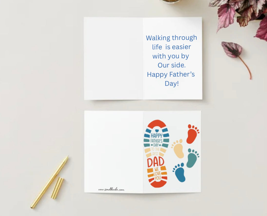 Walking through life (Let us know how many feet you need on card)
