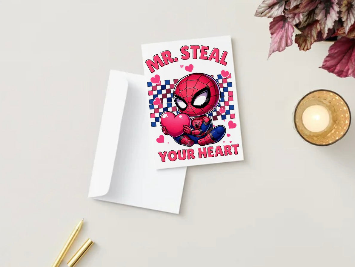 Spiderman steal your heart (Blank inside)