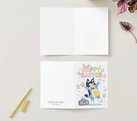 🐇Bluey Easter card  🐇 (blank inside)