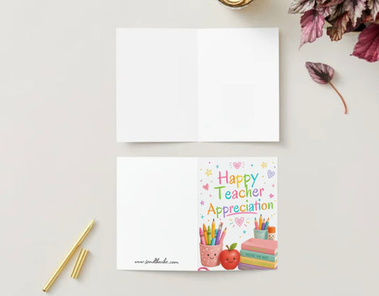 Teacher appreciation (Blank inside)