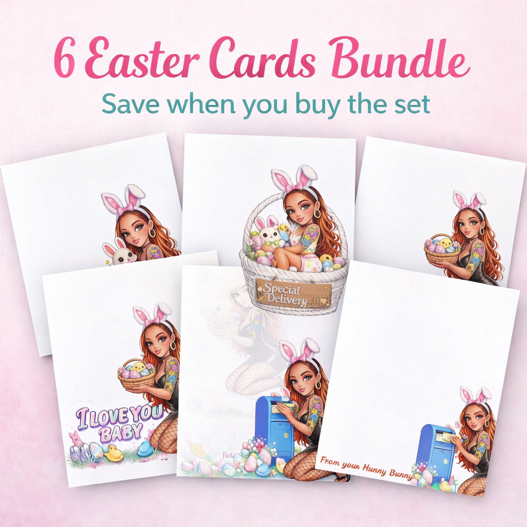 Doll style Custom Easter stationery bundle