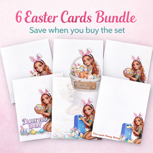 Doll style Custom Easter stationery bundle
